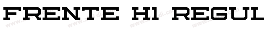 Frente H1 Regular字体转换